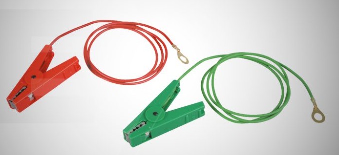 Patura Fence/Earth Lead Set with Eyelets