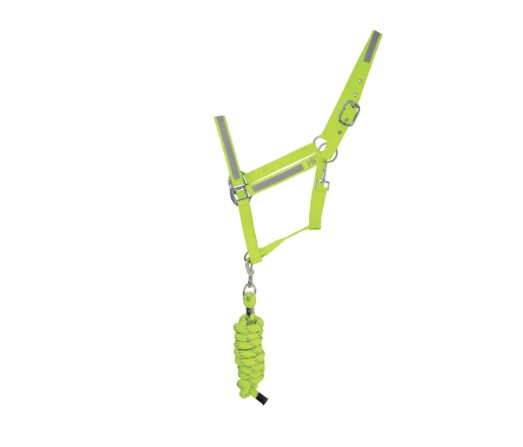 Hy Equestrian Reflector Head Collar and Lead Rope
