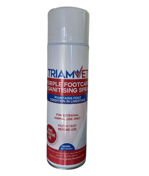 TriamVet Purple Footcare & Sanitising Spray