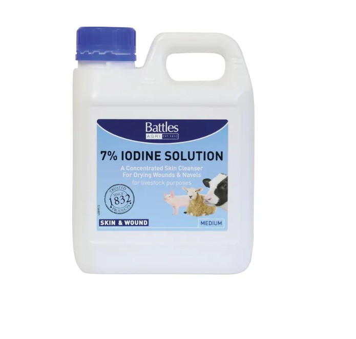 Battles 7% Iodine Solution Size 1L