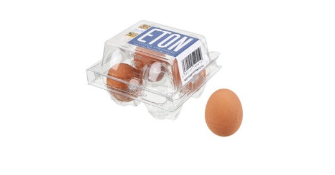 Eton Rubber Hen Eggs 4 Pack