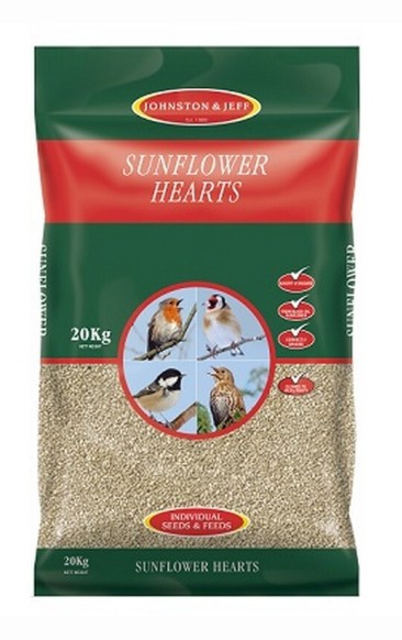 Johnston & Jeff Sunflower Hearts 20kg