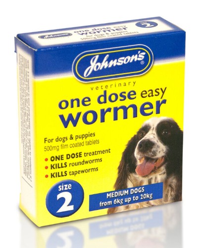 Johnson’s One Dose Wormer Medium Dog