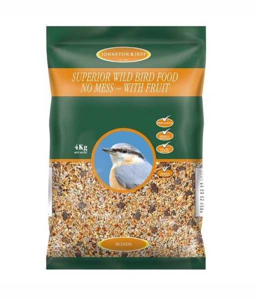Johnston & Jeff Superior Wild Bird Food with Fruit 4kg