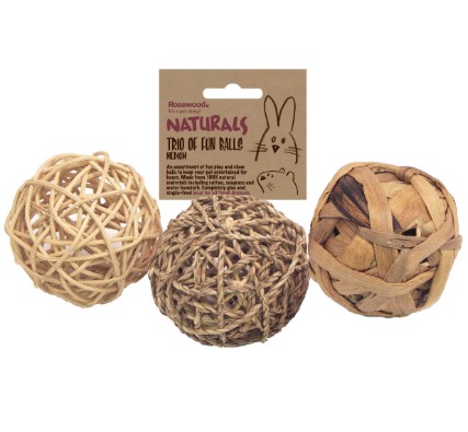 Rosewood Naturals Trio of Fun Balls